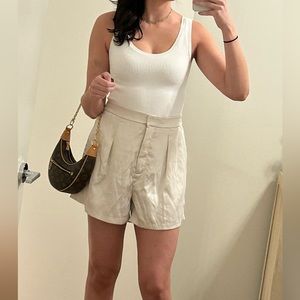 Abercrombie high rise satin short